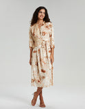 ALLOVIN Emma Velvet Wrap Dress