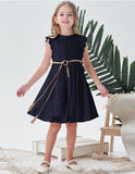 ALLOVIN Toddler Girl's Vintage Boho A-Line Lace Dress