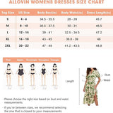 ALLOVIN Print Dresses