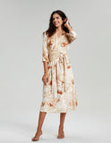 ALLOVIN Emma Velvet Wrap Dress